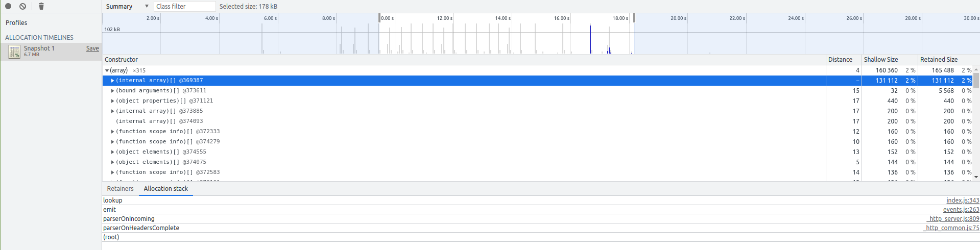 tutorial profiler heap langkah 3